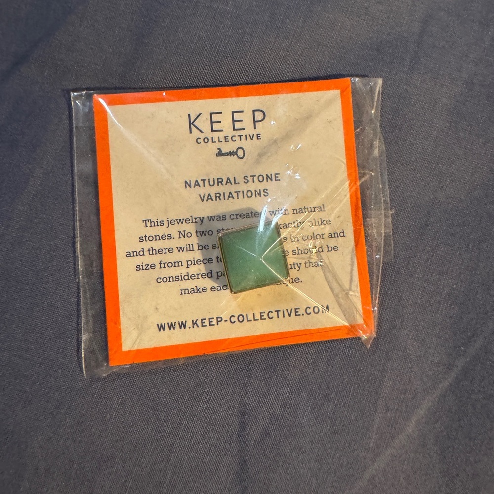 KEEP Collective Green Pyramid Stone Accessory